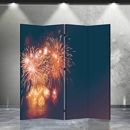 Folding Room Divider for Privacy Beautiful Aerial Landscape View of Mountain Peaks Portable Freestanding Screen Room Dividers Home Office Bedroom Room Dividers 4 Panel