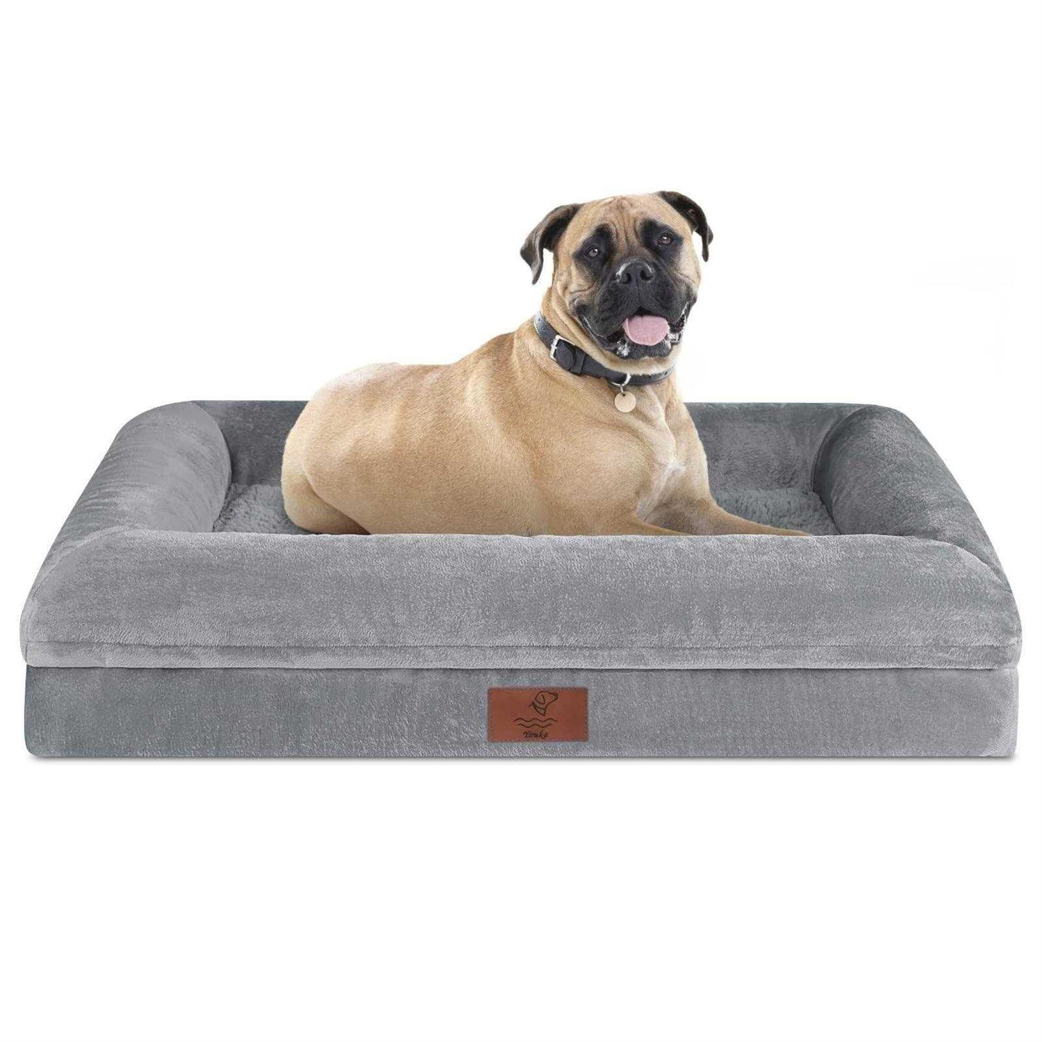 Yiruka Dog Bed Orthopedic Washable Dog Bed with Removable Cover - Pet Supplies online store
