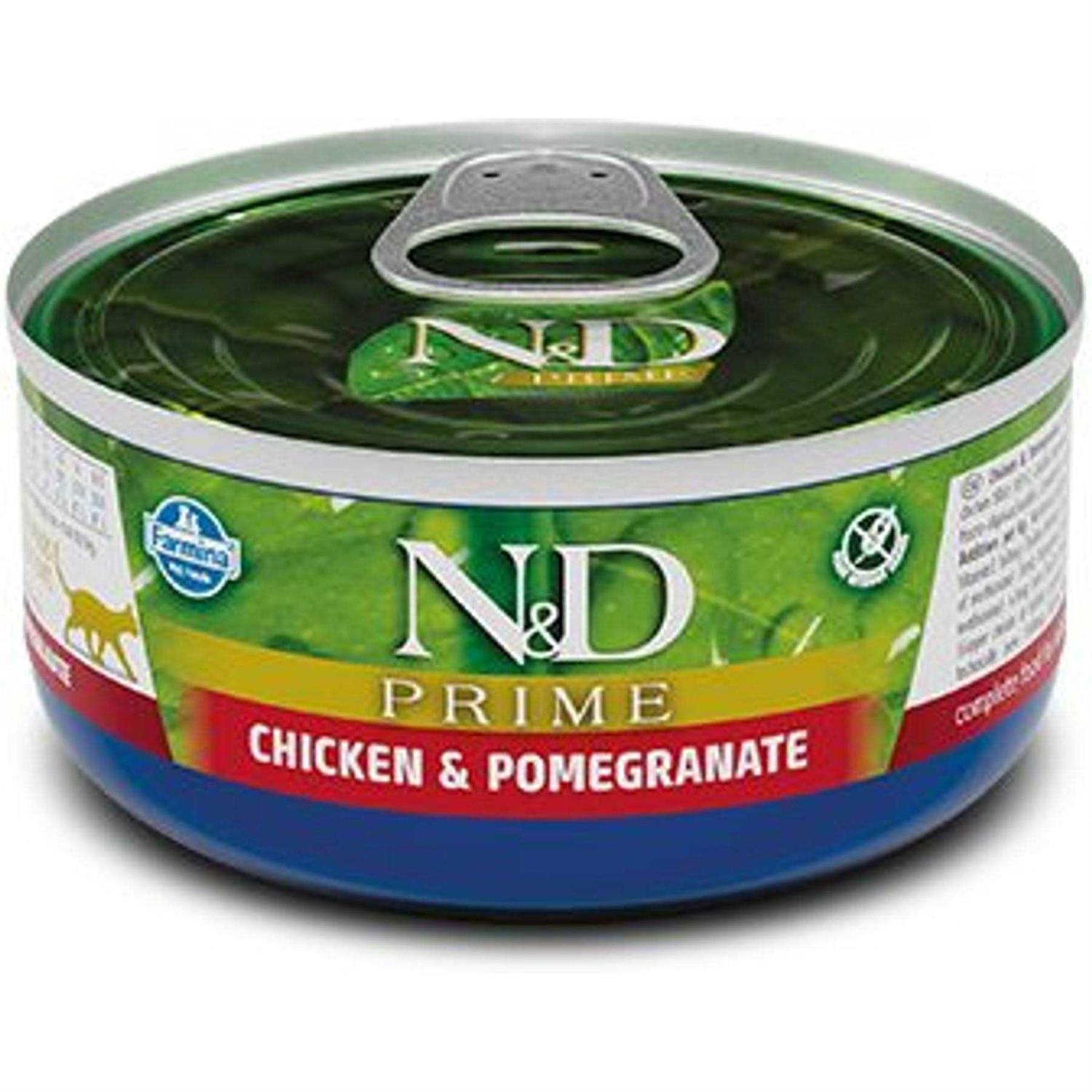 Farmina N&D Prime Feline Chicken and Pomegranate Wet Food 24x2.464oz - Pet Supplies online store