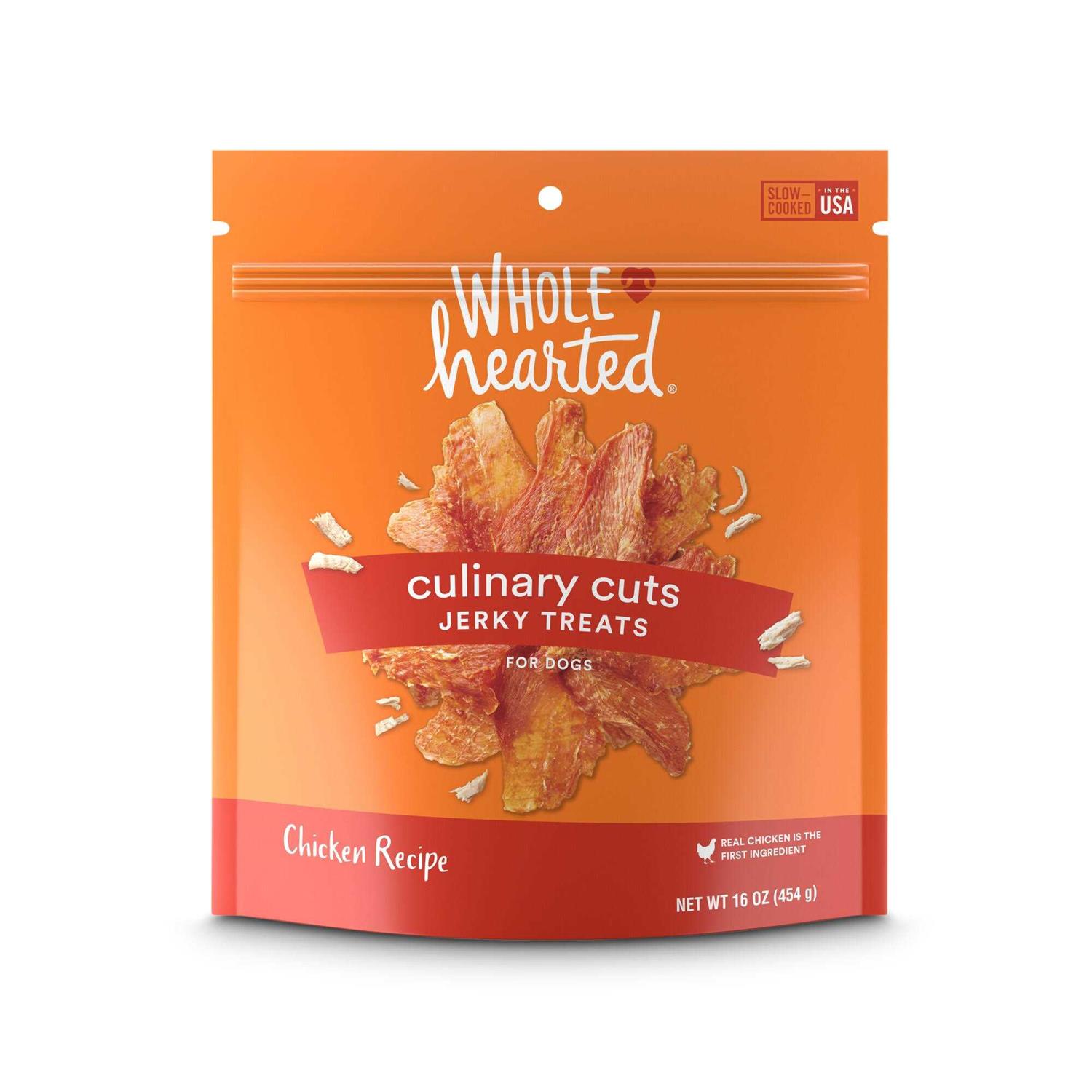 WholeHearted Culinary Cuts Chicken Recipe Jerky Dog Treats - Pet Supplies online store