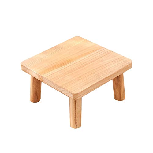 Coffee Table Japanese Table Small Coffee Table, Modern Minimalist Solid Wood Tea Table Coffee Table Home Living Room Bedroom Tea Table (Color : Brown, Size : 36cm)
