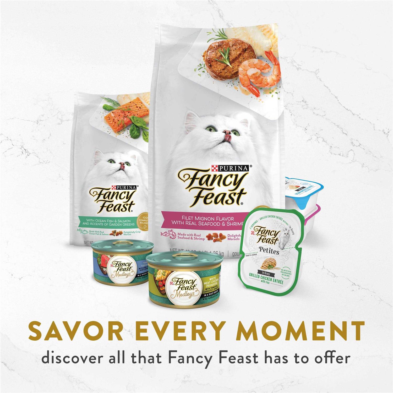 Fancy Feast Appetizers Grain-Free White Meat Chicken & Flaked Tuna Appetizer in Savory Broth Wet Cat Food - Pet Supplies online store