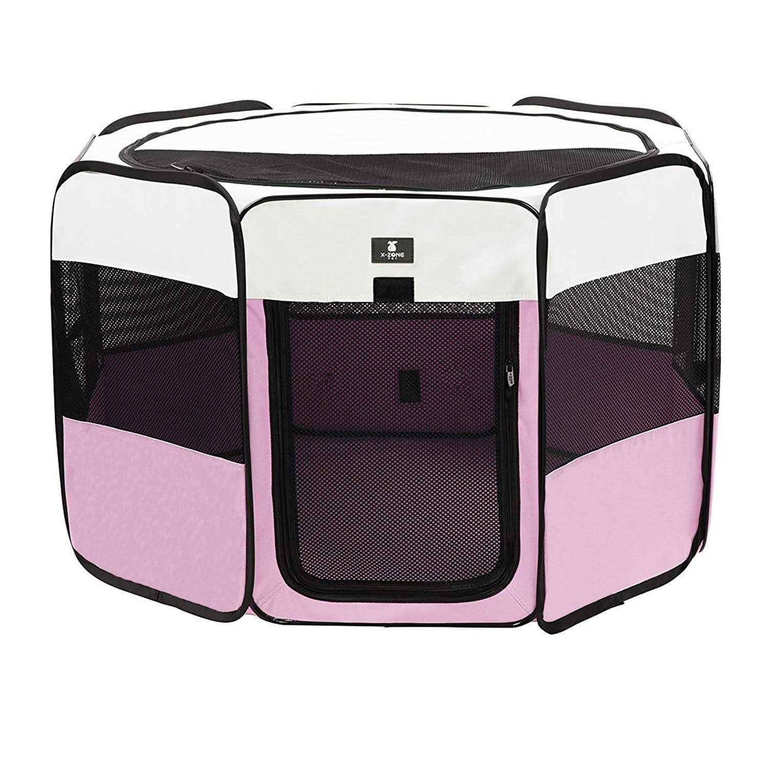 X-ZONE Pet Portable Foldable Pet Dog Cat Playpen Crates Kennel/Premium 600D Oxford Cloth,Removable Zipper Top, Indoor and Outdoor Use - Pet Supplies online store