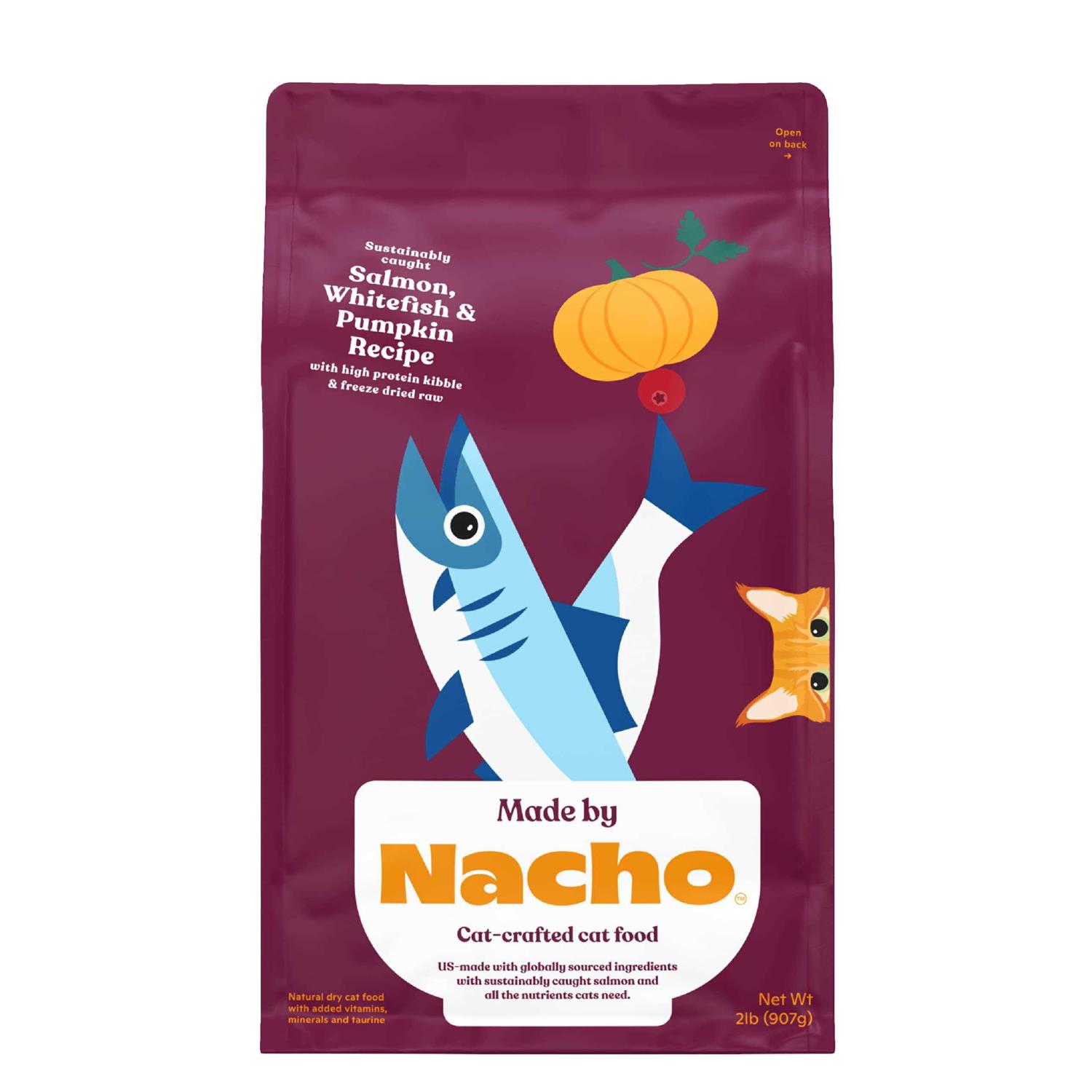 Made by Nacho Bone Broth Infused Cage-Free Chicken & Pumpkin Recipe Dry Cat Food - Pet Supplies online store