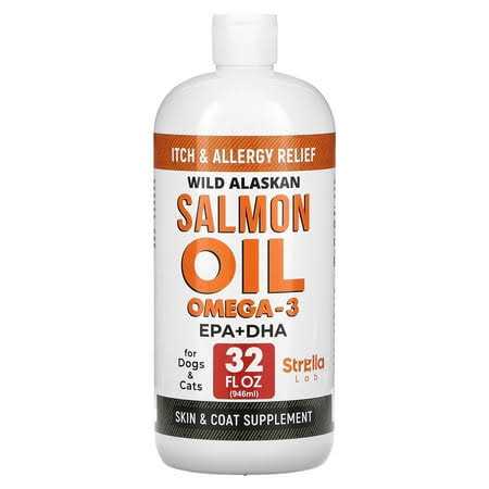 StrellaLab Wild Alaskan Salmon Oil Omega 3 for Dogs - Pet Supplies online store