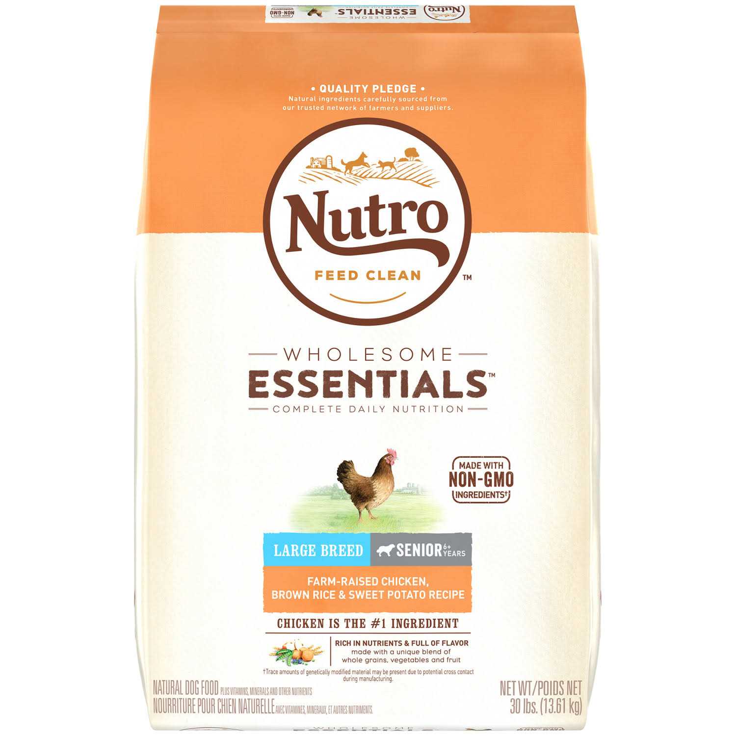 Nutro Natural Choice Chicken & Brown Rice Recipe Large Breed Senior Dry Dog Food - Pet Supplies online store