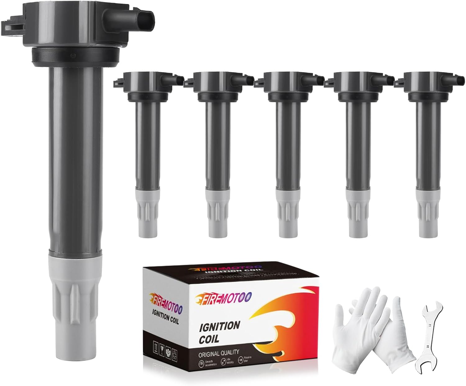 Pack of 6 Ignition Coil Pack Compatible with Dodge Charger Magnum Nitro Challenger Avenger&Chrysl 300 Town & Country Sebring Pacifica 2.7L 3.5L 4.0L V6 2006-2010 UF502 A05X2501784 04606869AB