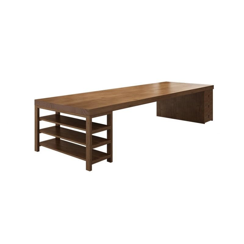 Home Office Desk Living Room Solid Wood Long Tea Table Negotiation Table Home Study Study Table Desk Company Office Desk Multi-Functional Work Table Modern Simple Table(160 * 70 * 75cm)