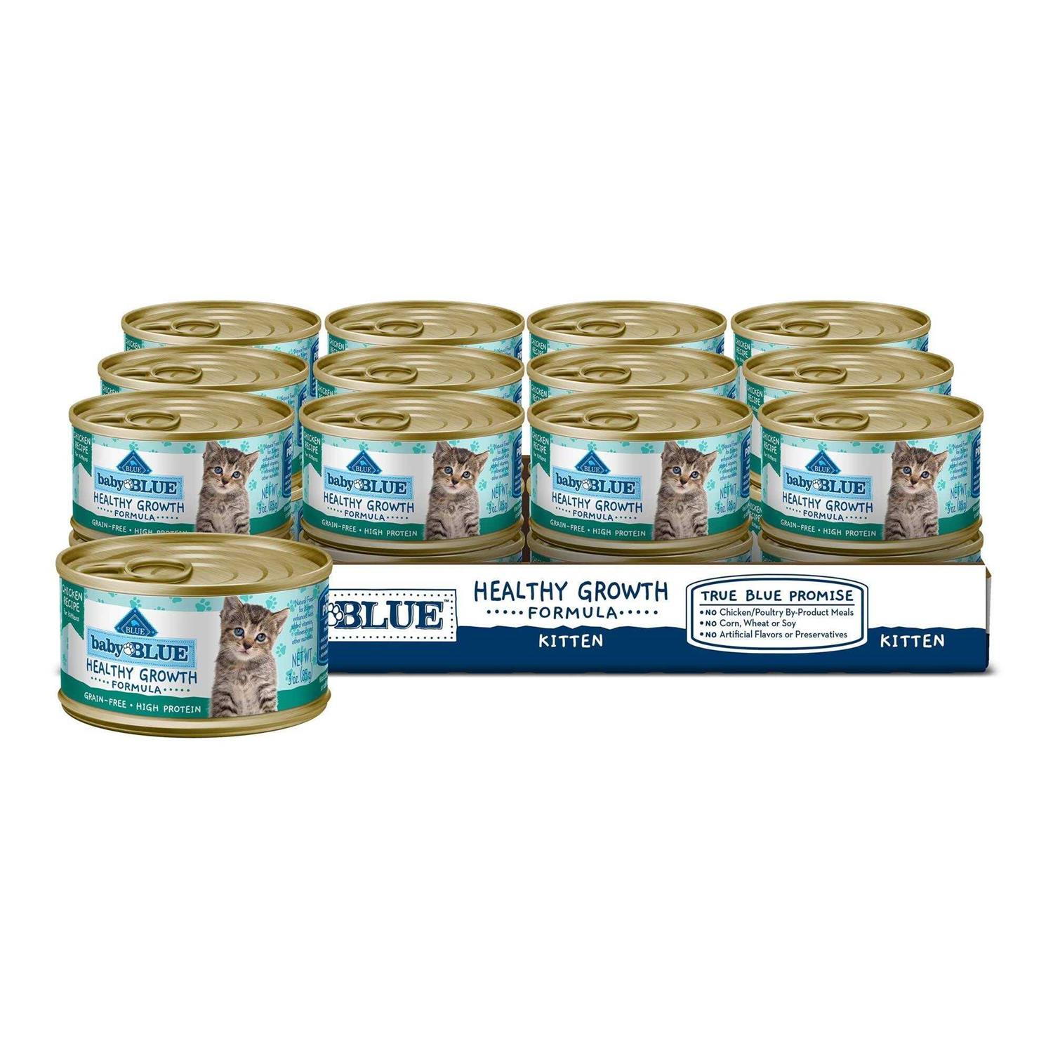 Blue Buffalo Baby Blue Wet Kitten Food Healthy Growth Formula Chicken - Pet Supplies online store