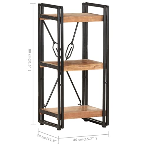 5-Tier Bookcase,Industrial Shops Shelf,Display Shelves for Collectibles,Open Shelving Unit,Bathroom Storage Rack,Use in Living Room, Bathroom and Plants,Balcony, 23.6