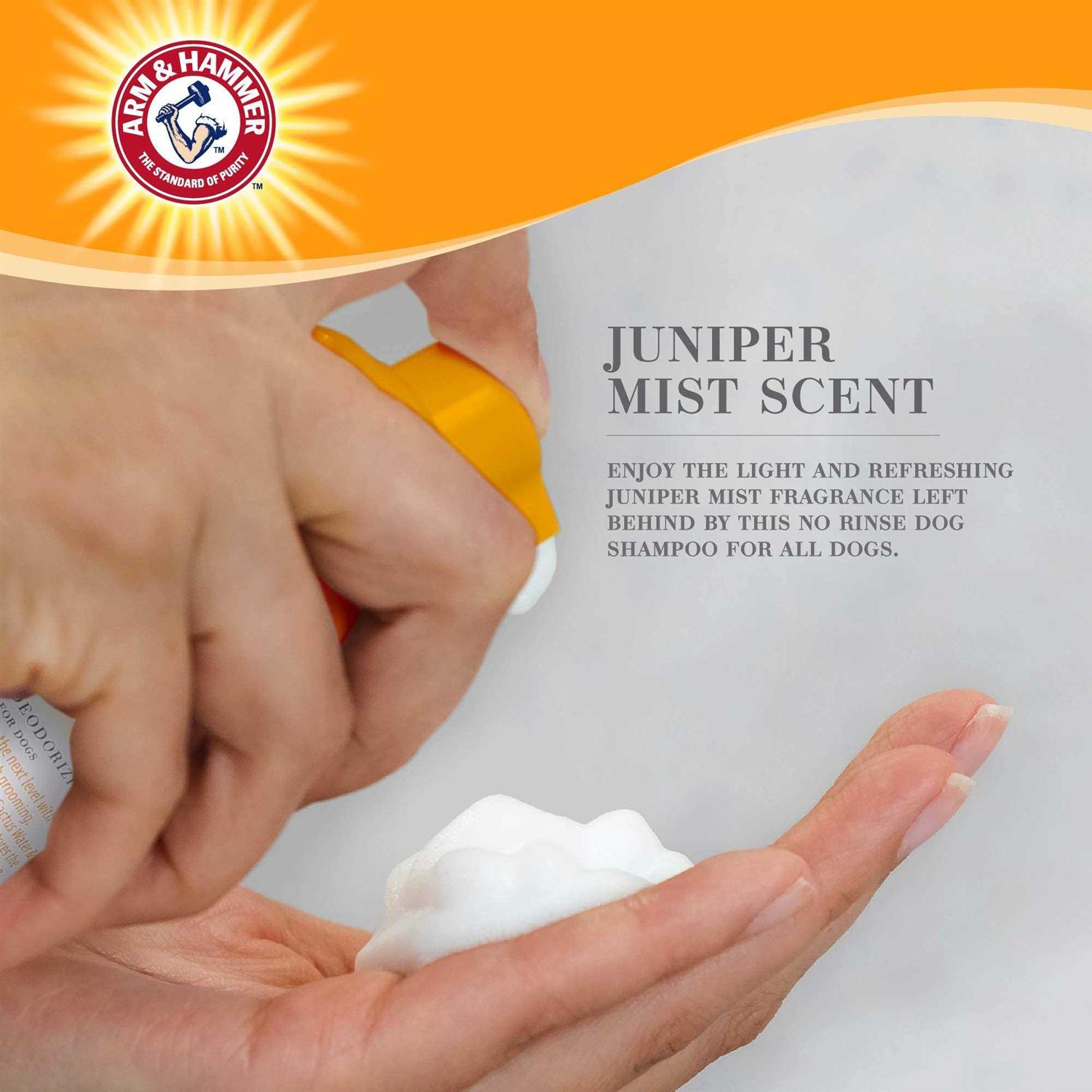 Arm & Hammer Ultra Fresh No Rinse Deodorizing Foam for Dogs Juniper Mist - Pet Supplies online store