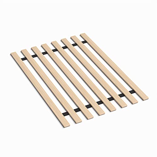 0.68-Inch Heavy Duty Horizontal Mattress Support Wooden Bunkie Board/Bed Slats, California King, Beige