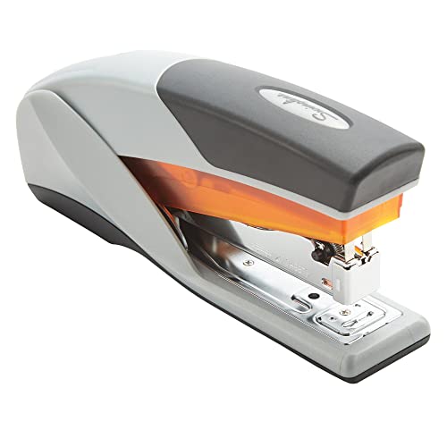 Swingline Stapler, 25 Sheet Capacity, Optima 25, Jam Free, Reduced Effort, Soft Grip, Blue and Gray (66404)