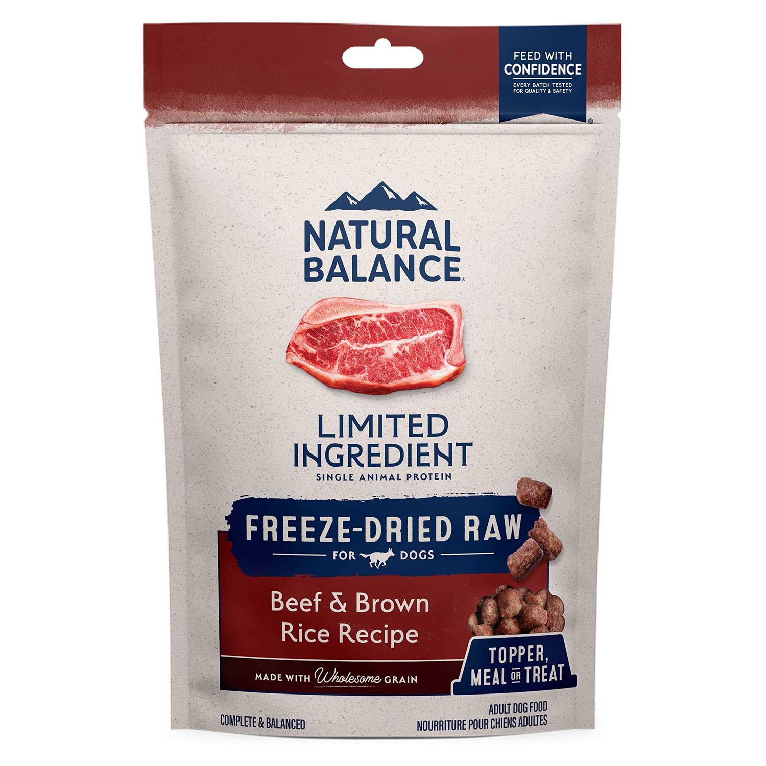 Natural Balance Limited Ingredient Beef & Brown Rice Freeze-Dried Dog Food - Pet Supplies online store