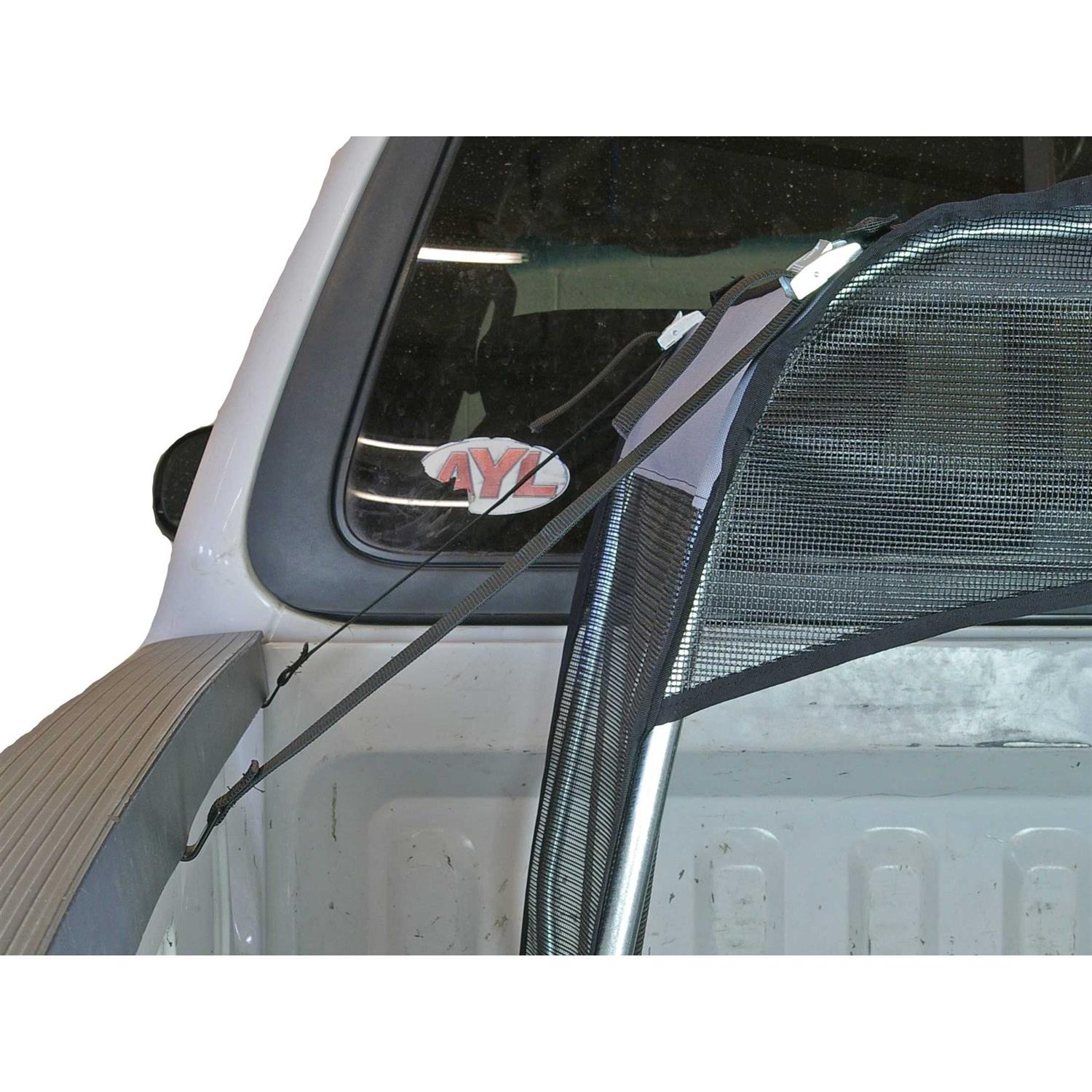 Bushwhacker K9 Canopy w/Pad and Tether for Truck Bed Dog Shade Shelter Kennel Hound Hut Tent Leash Pup Restraint Carrier Lead Barrier Vehicle Crate - Pet Supplies online store