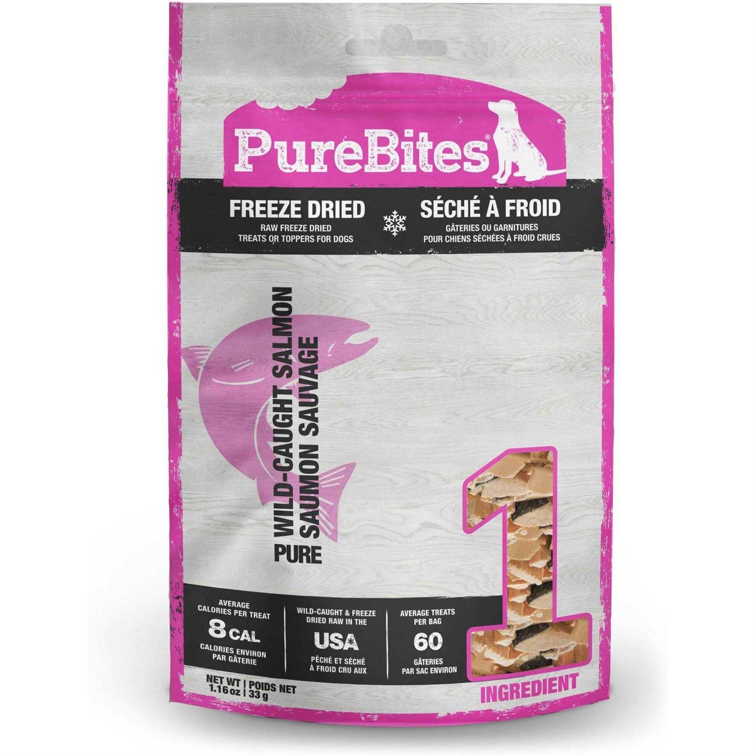 PureBites Freeze Dried Salmon Dog Treats - Pet Supplies online store