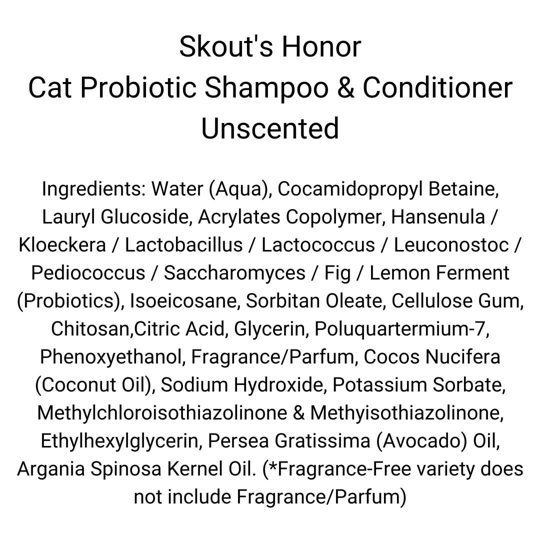 Skout's Honor Probiotic Cat Shampoo Conditioner - Pet Supplies online store