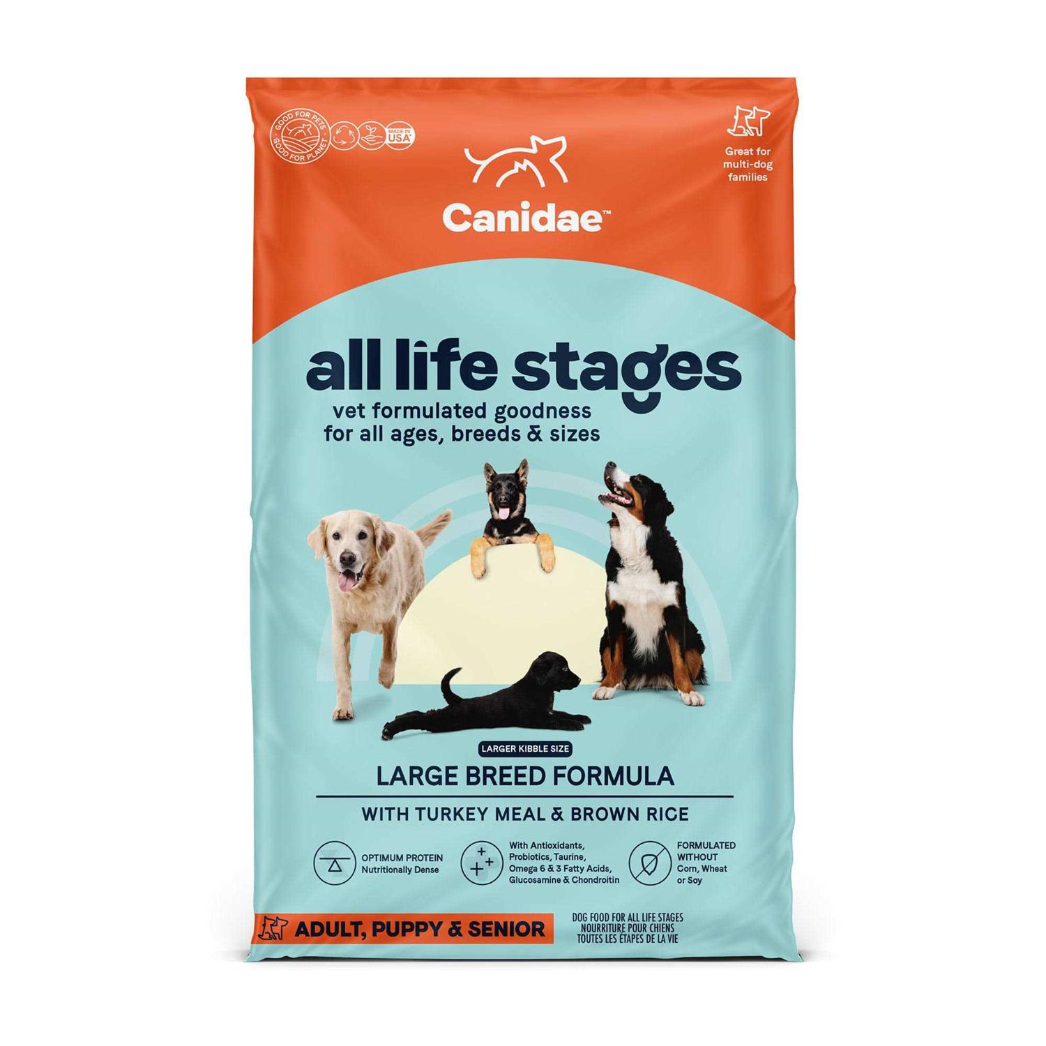 Canidae All Life Stages Large Breed Dog Dry Food Turkey Meal Brown Rice Formula - Pet Supplies online store