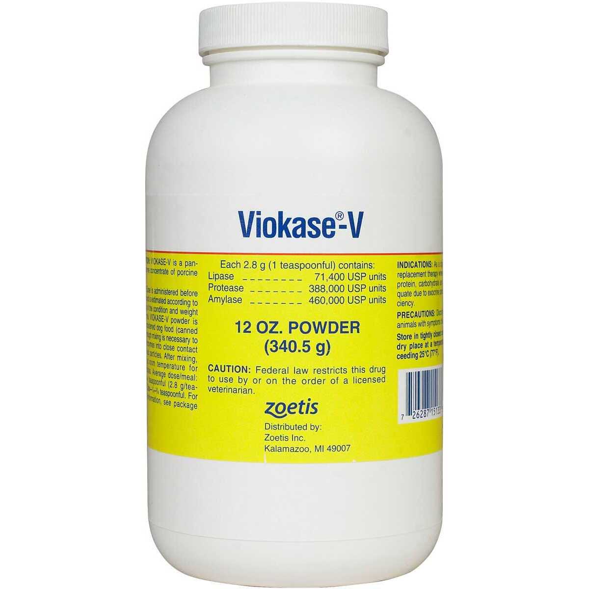 Viokase-V Powder for Dogs & Cats - Pet Supplies online store