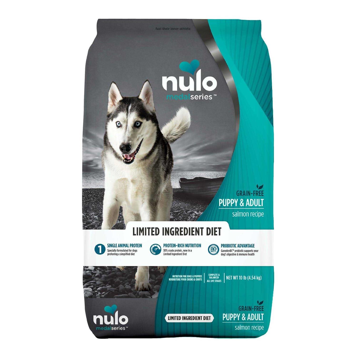 Nulo MedalSeries Grain Free Limited Ingredient Puppy & Adult Salmon Dog Food - Pet Supplies online store