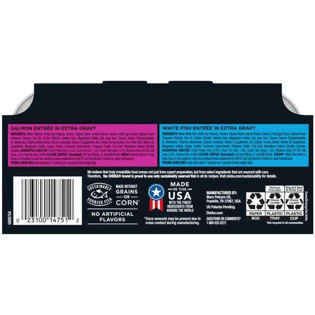 SHEBA PERFECT PORTIONS Gravy INDULGENCE Adult Wet Cat Food - Pet Supplies online store