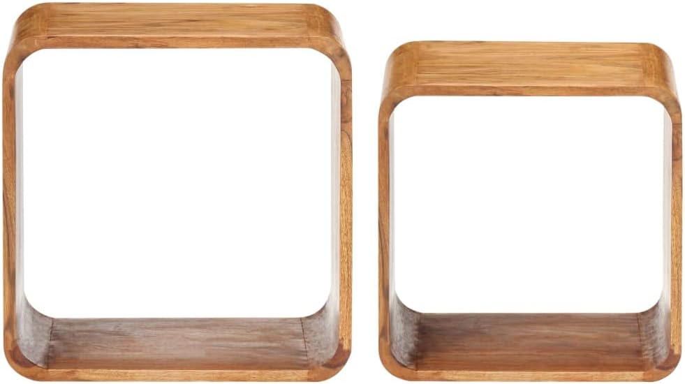 Console Table 2 pcs,Side Table,Entryway Table,Sofa Table,Living Room Table,for Living Room, Couch, Hallway, Foyer, Kitchen Counter,Solid Acacia Wood Sheesham Finish