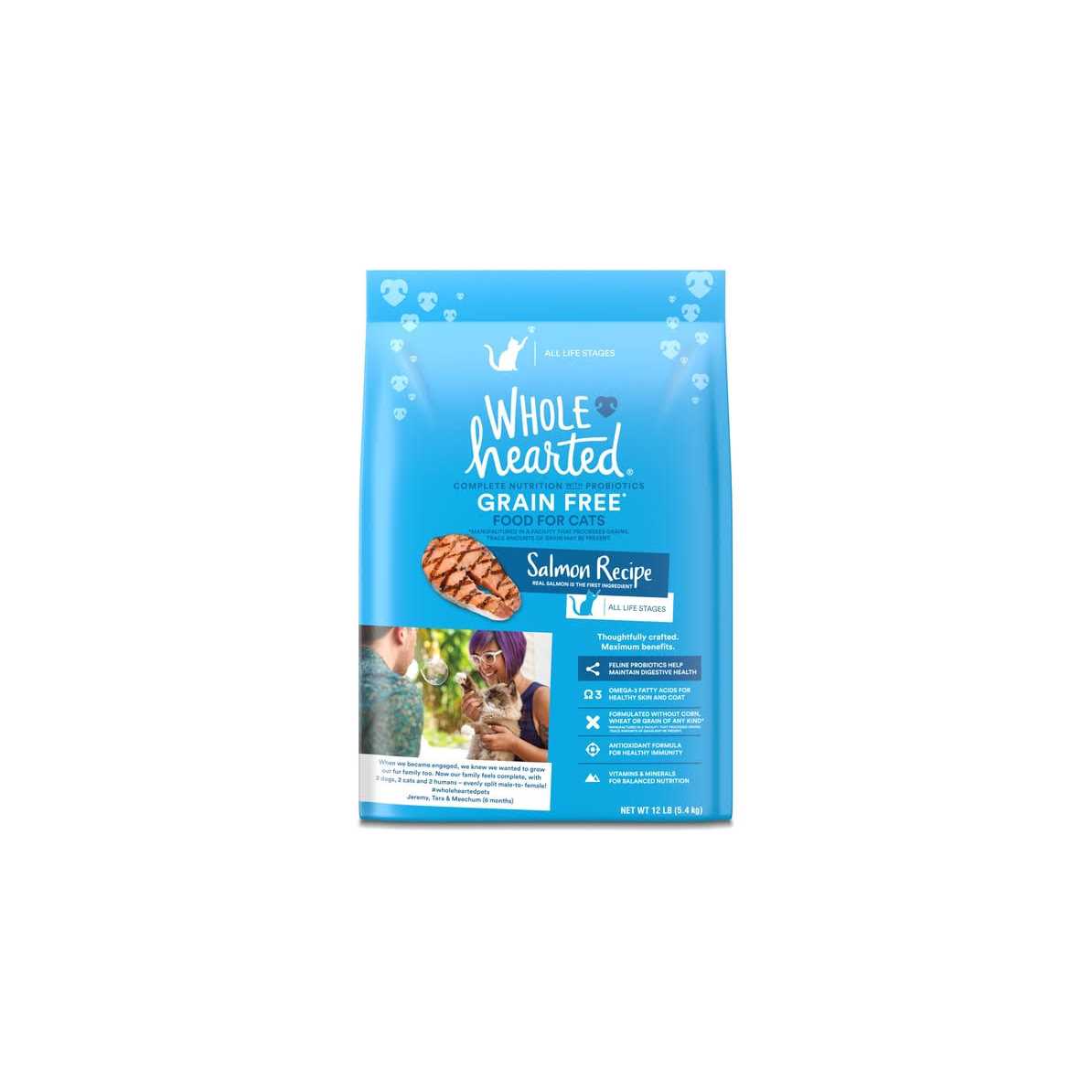 WholeHearted Grain Free Salmon Formula Dry Cat Food - Pet Supplies online store