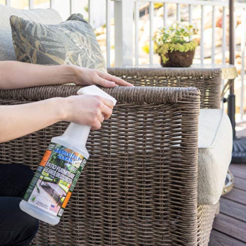 Amazing Patio Furniture Cleaner - Natural Enzymes Easily Remove Dirt, Bird Droppings, Food Stains and More from Your Outdoor and Patio Furniture - USA Made