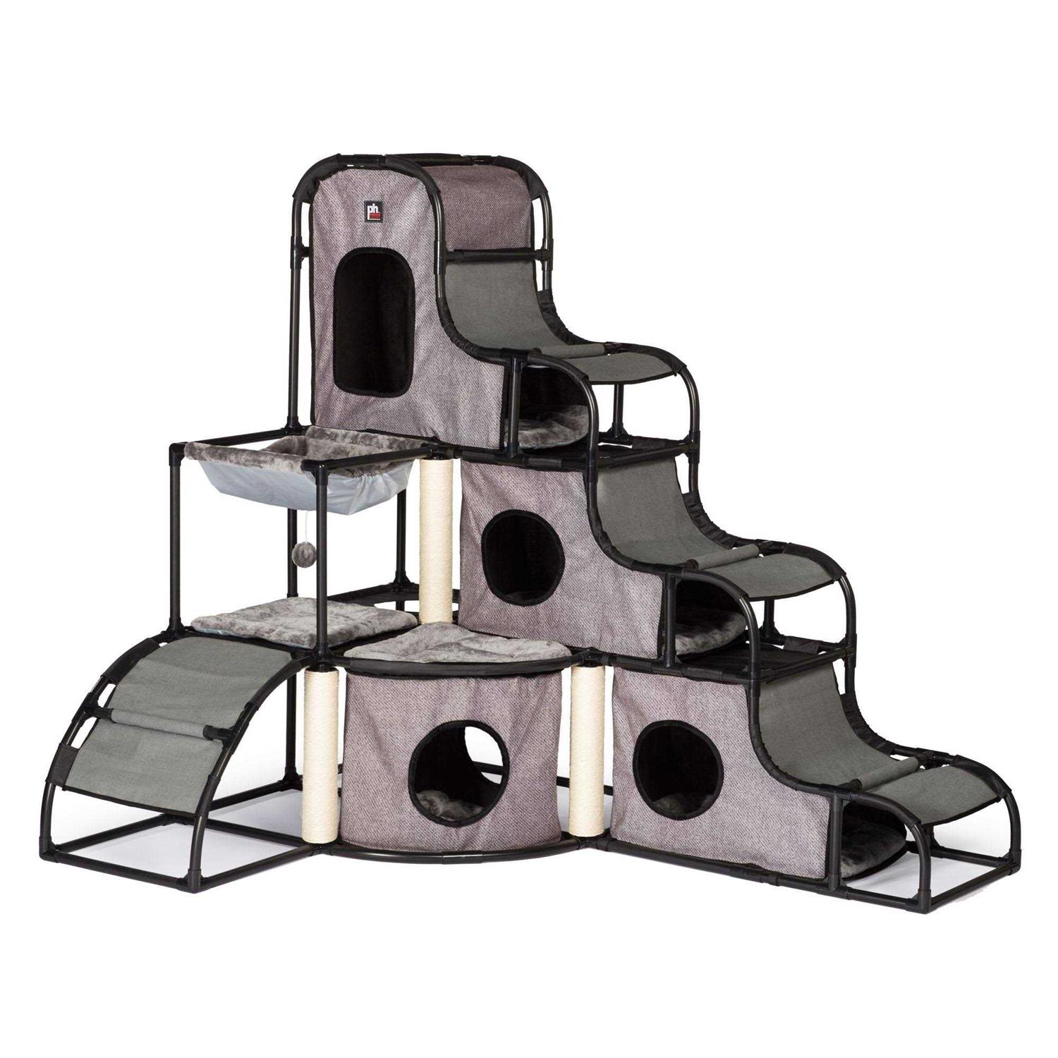 Prevue Pet Products Catville Tower Gray - Pet Supplies online store