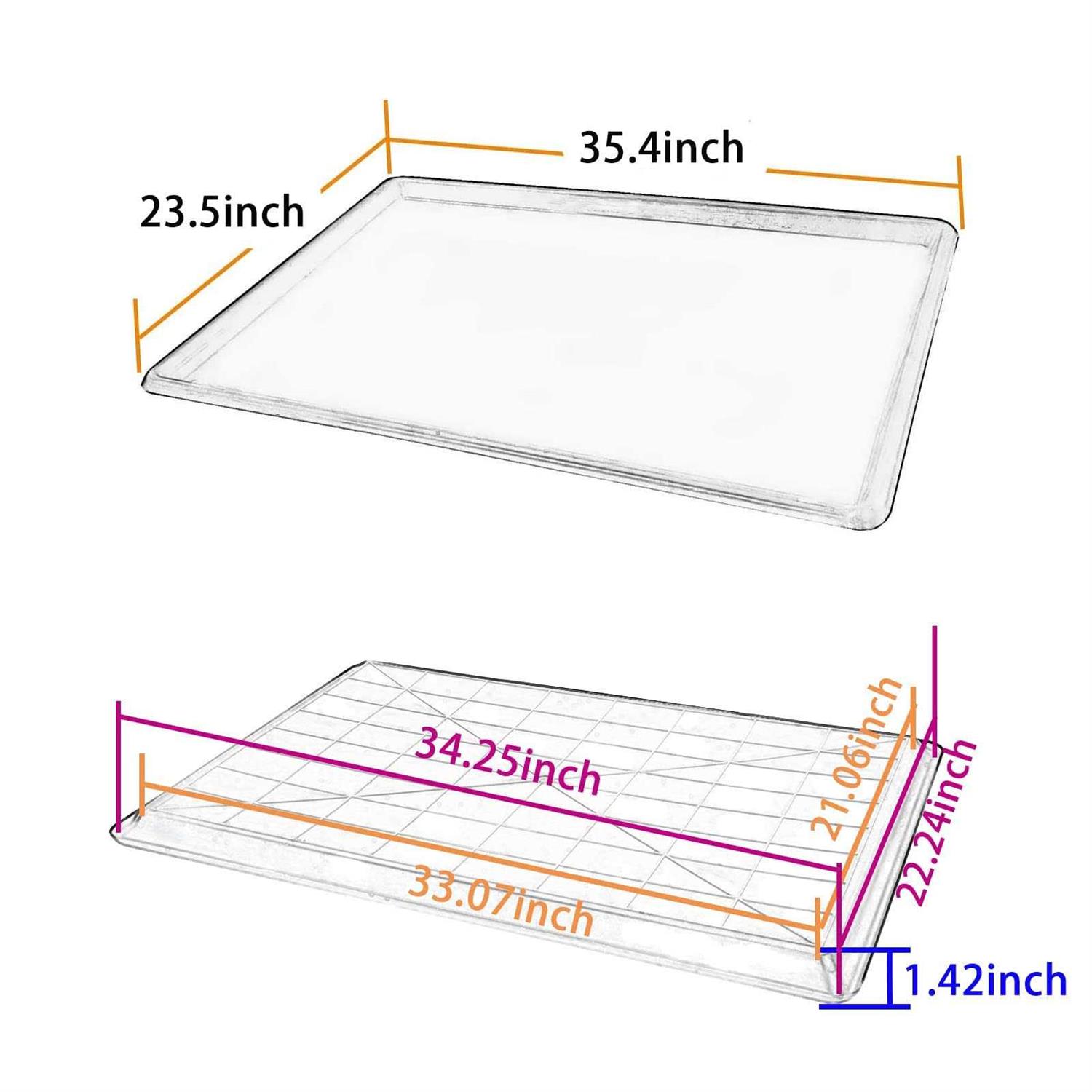Confote Replacement Tray for Dog Crate Pans Plastic Bottom for Pet Cages Crates Kennels Dogs Cat Rabbit Ferret Critter - Pet Supplies online store
