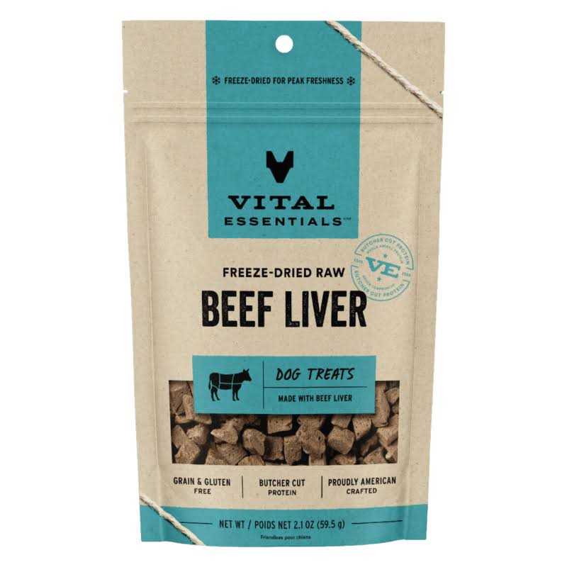 Vital Essentials Beef Liver Freeze-Dried Dog Treats - Pet Supplies online store