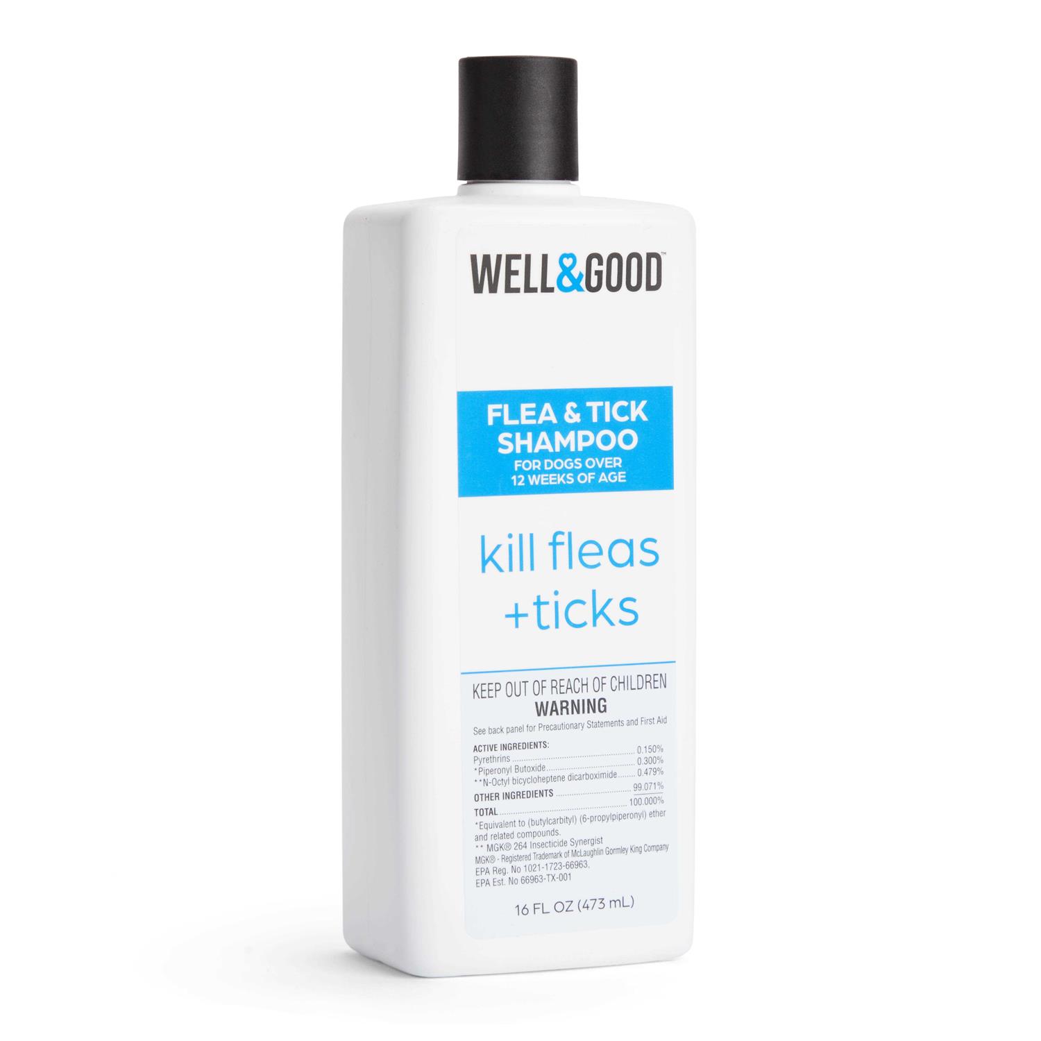 Well & Good Flea & Tick Treatment Shampoo for Dogs - Pet Supplies online store