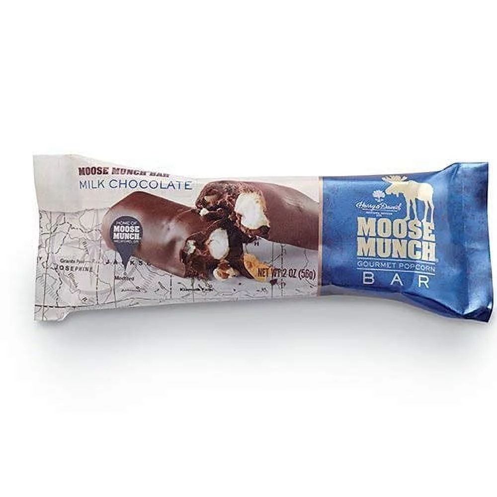 Harry & David Milk Chocolate Moose Munch 2 Oz Bar 6ct Box