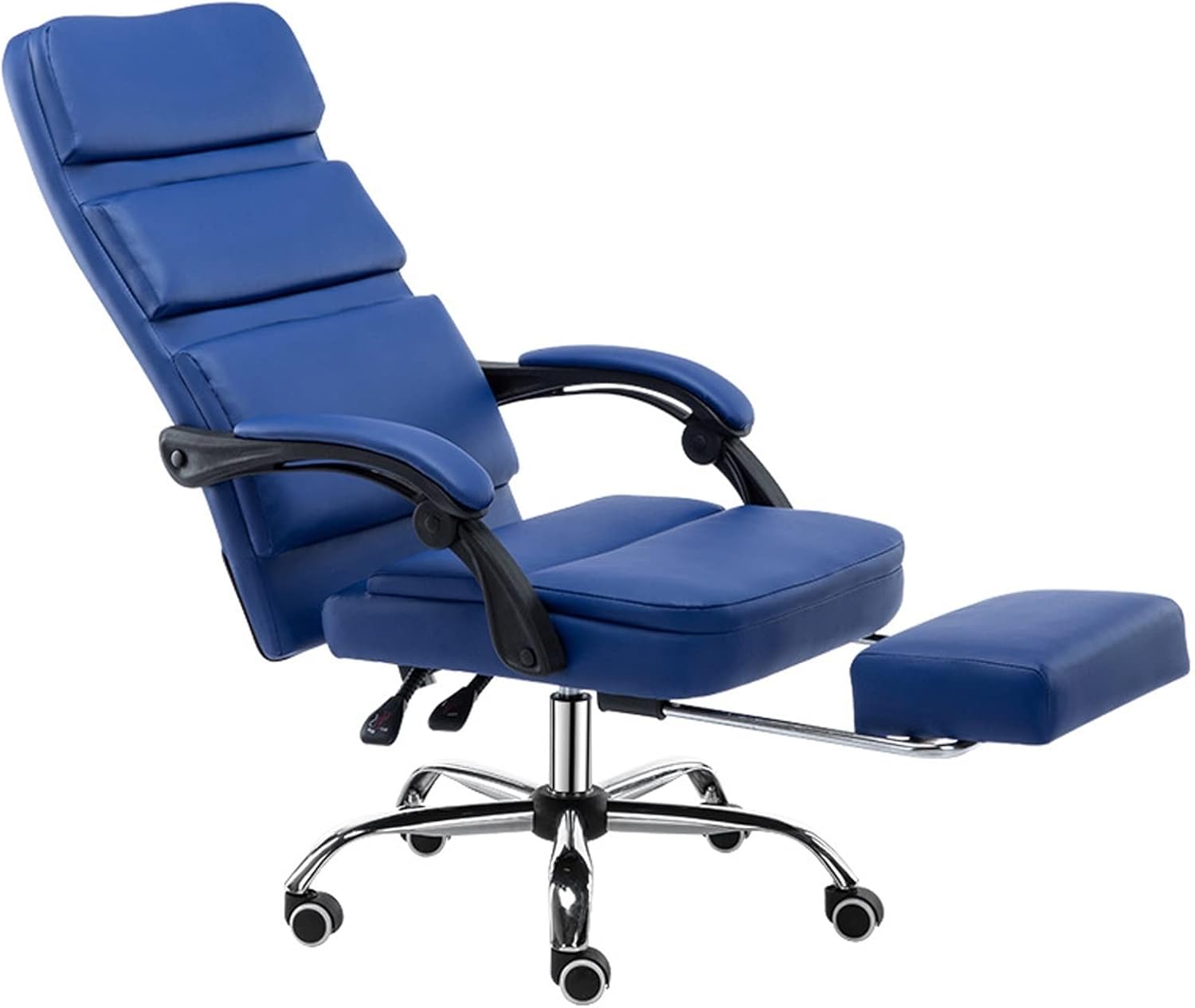 Office Chair Boss Chair, Sedentary Comfort Gaming Recliner, Adjustable Height Tilt Swivel Desk Seat, Ergonomic Office Chair Segmented Back Computer Chairs lofty interesting (Blue)