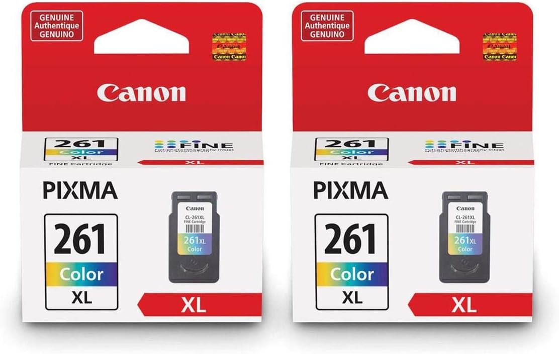 Canon 2 Pack CL-261XL Color Ink Cartridge
