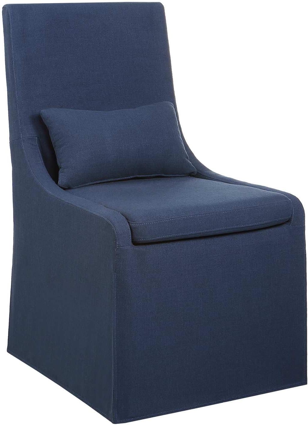Coley - Armless Chair-39.5 Inches Tall and 23 Inches Wide-Denim Blue Finish