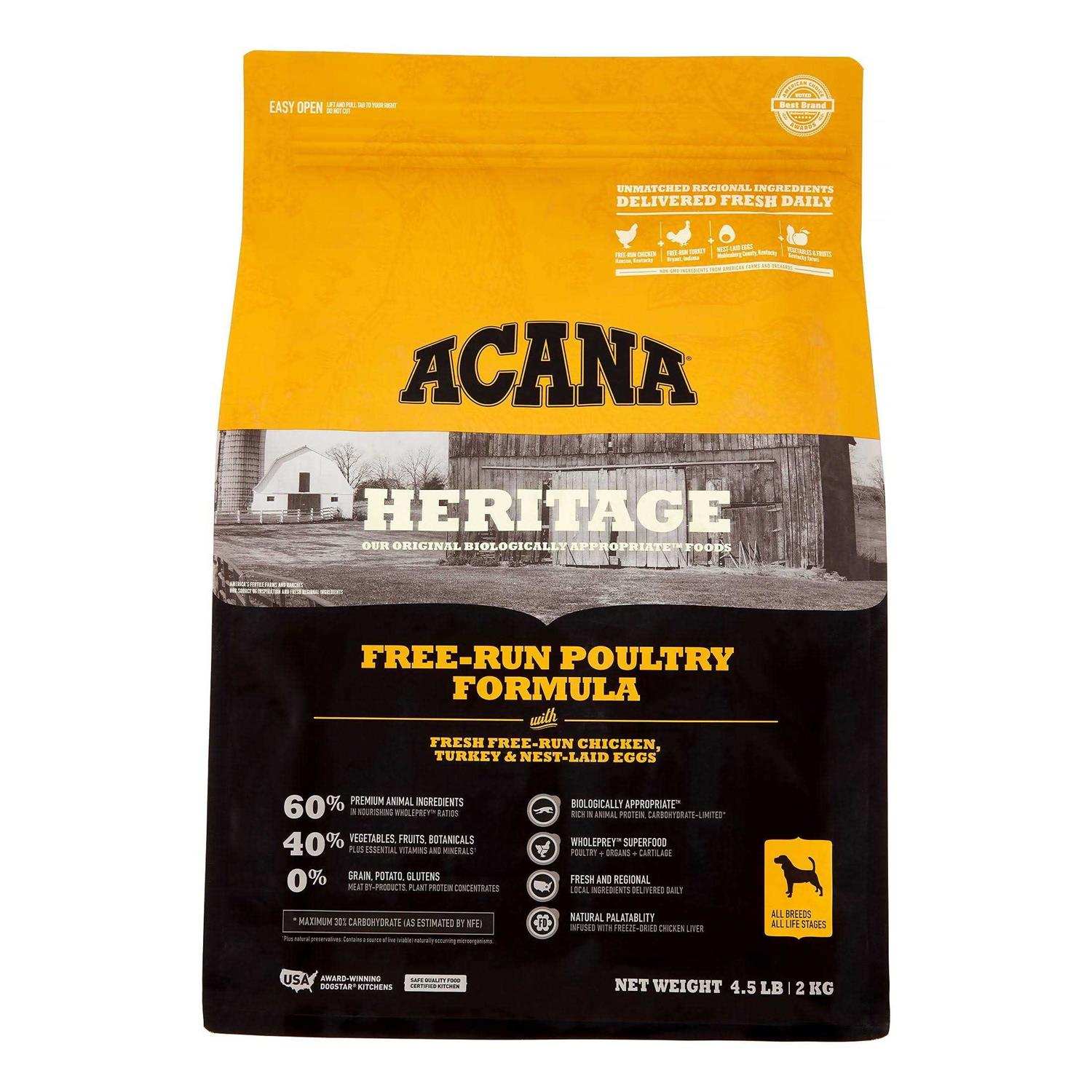 Acana Free-Run Poultry Dry Dog Food - Pet Supplies online store