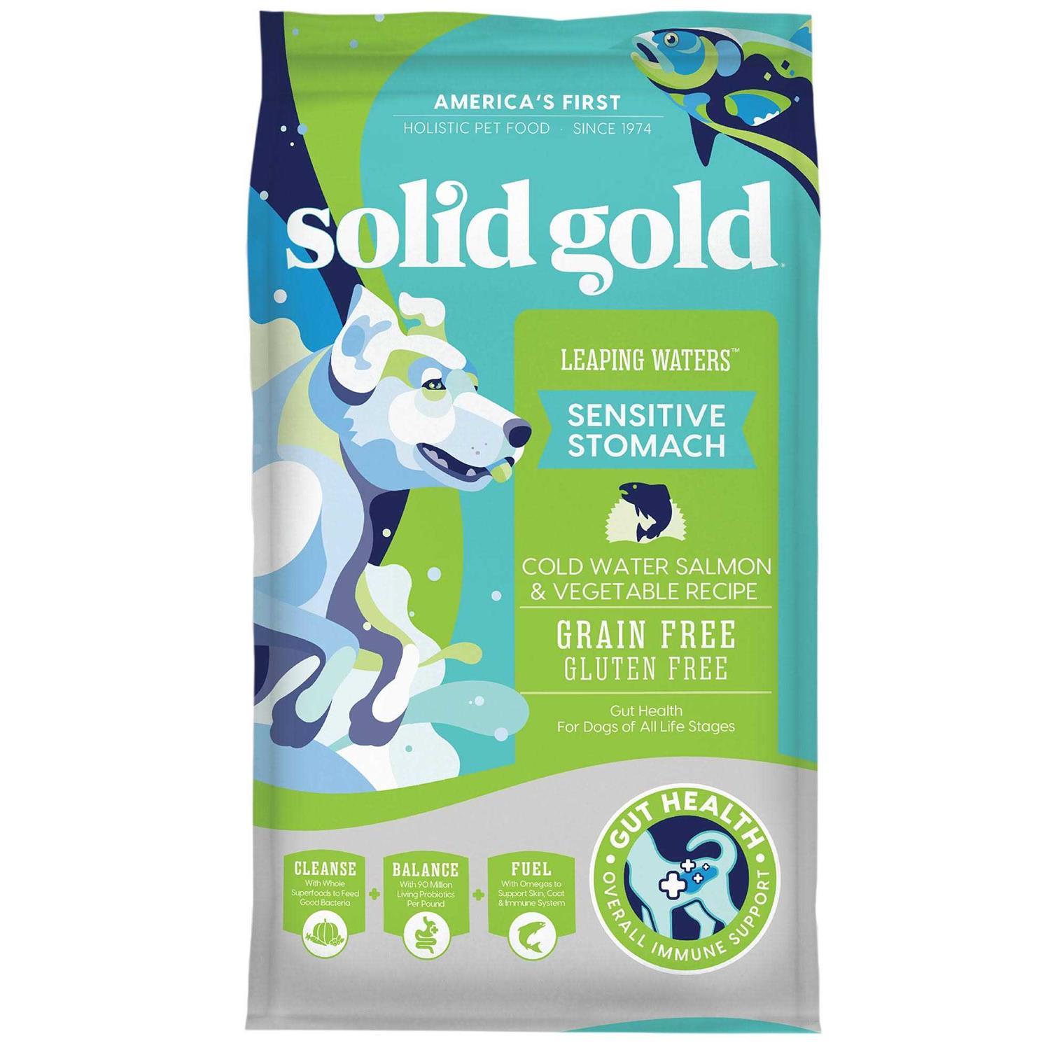 Solid Gold Leaping Waters Cold Water Salmon Dry Dog Food - Pet Supplies online store