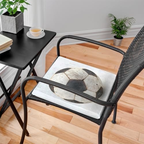 Funny Dinosaur Memory Foam Chair Cushion for Dining Chair Comfortable Cute Dino Cartoon Animals Seat Cushion Non Slip Kitchen Cafe Office Square Chair Pad