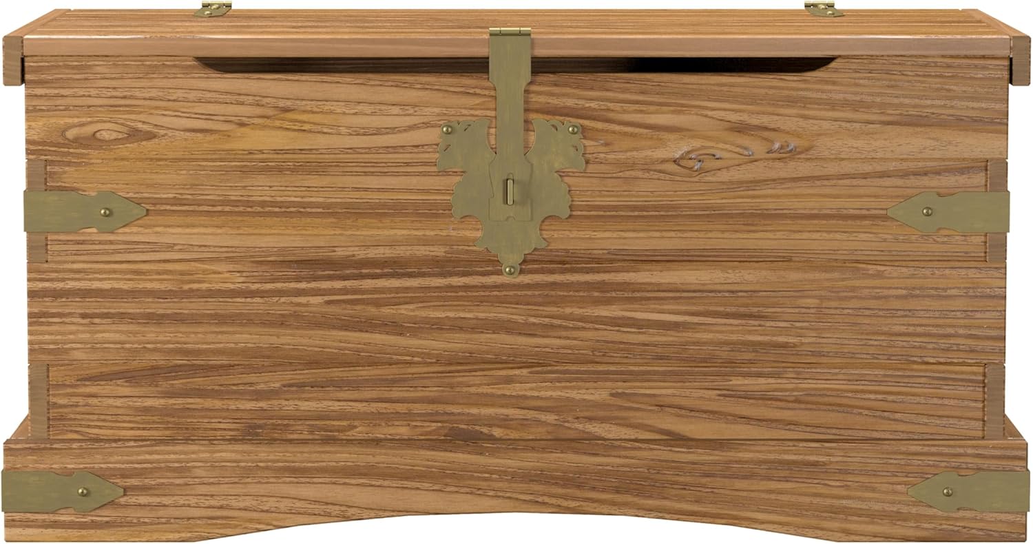 HOME WOOD FURNITURE - Wood Storage trunk or Coffee table with lift top, storage box