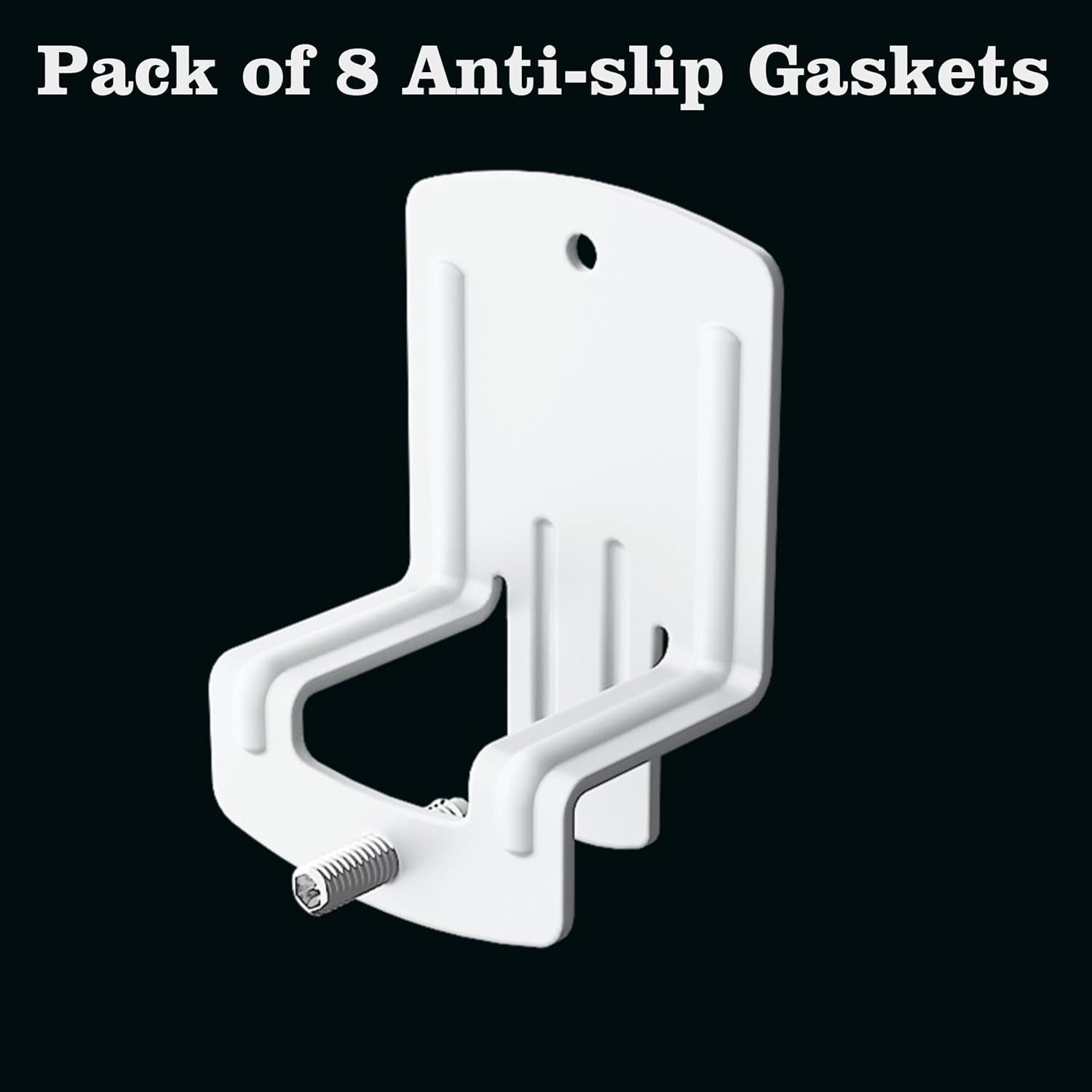 Homdock Set of 8 Anti-Slip Mattress Gaskets-None Slip Mattress Gripper/Anti-slip Baffle to Keep Mattress in Place/Elegant White Finished