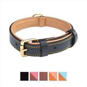 Soft Touch Collars Leather Dog Collar Padded - Pet Supplies online store