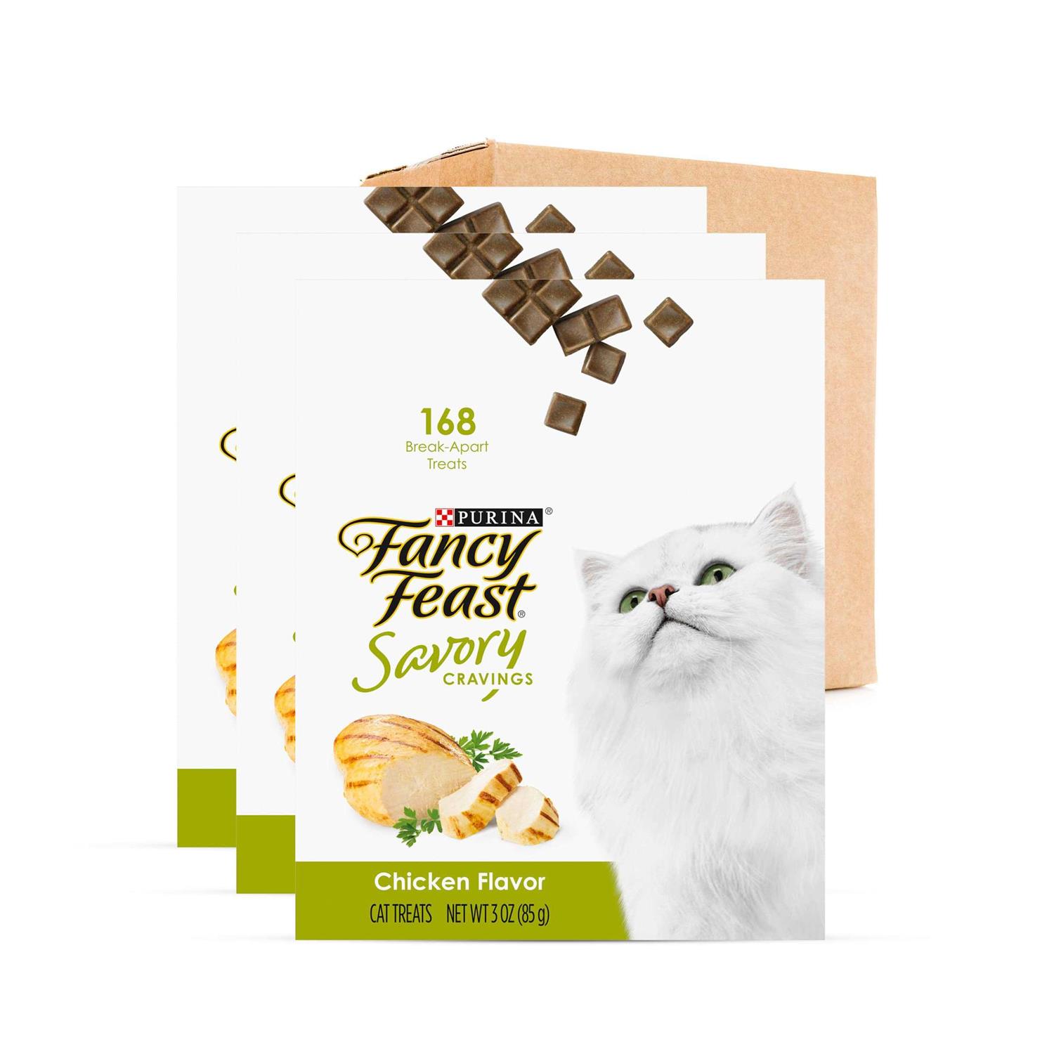 Purina Fancy Feast Limited Ingredient Cat Treats, Savory Cravings Chicken Flavor - 9 oz. Box - Pet Supplies online store