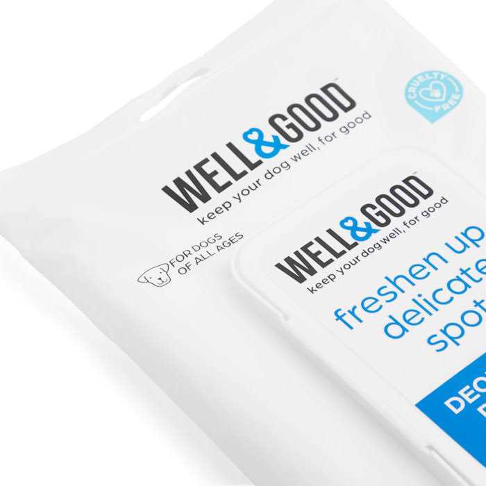 Well & Good Deodorizing Paw and Bum Wipes - Pet Supplies online store