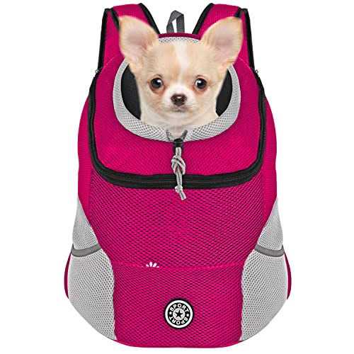 YESLAU Dog Backpack Carrier Pet Carrier for Small Medium Dogs Travel Bag Front Pack Breathable Adjustable with Safety Reflective Strips for Hiking - Pet Supplies online store