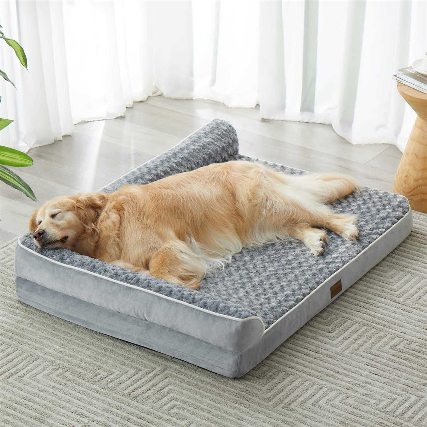 BFPETHOME Large Orthopedic Bed for Large Dogs-Big Waterproof Sofa Dog Bed with Removable Washable Cover, Large Dog Bed with Waterproof Lining and - Pet Supplies online store