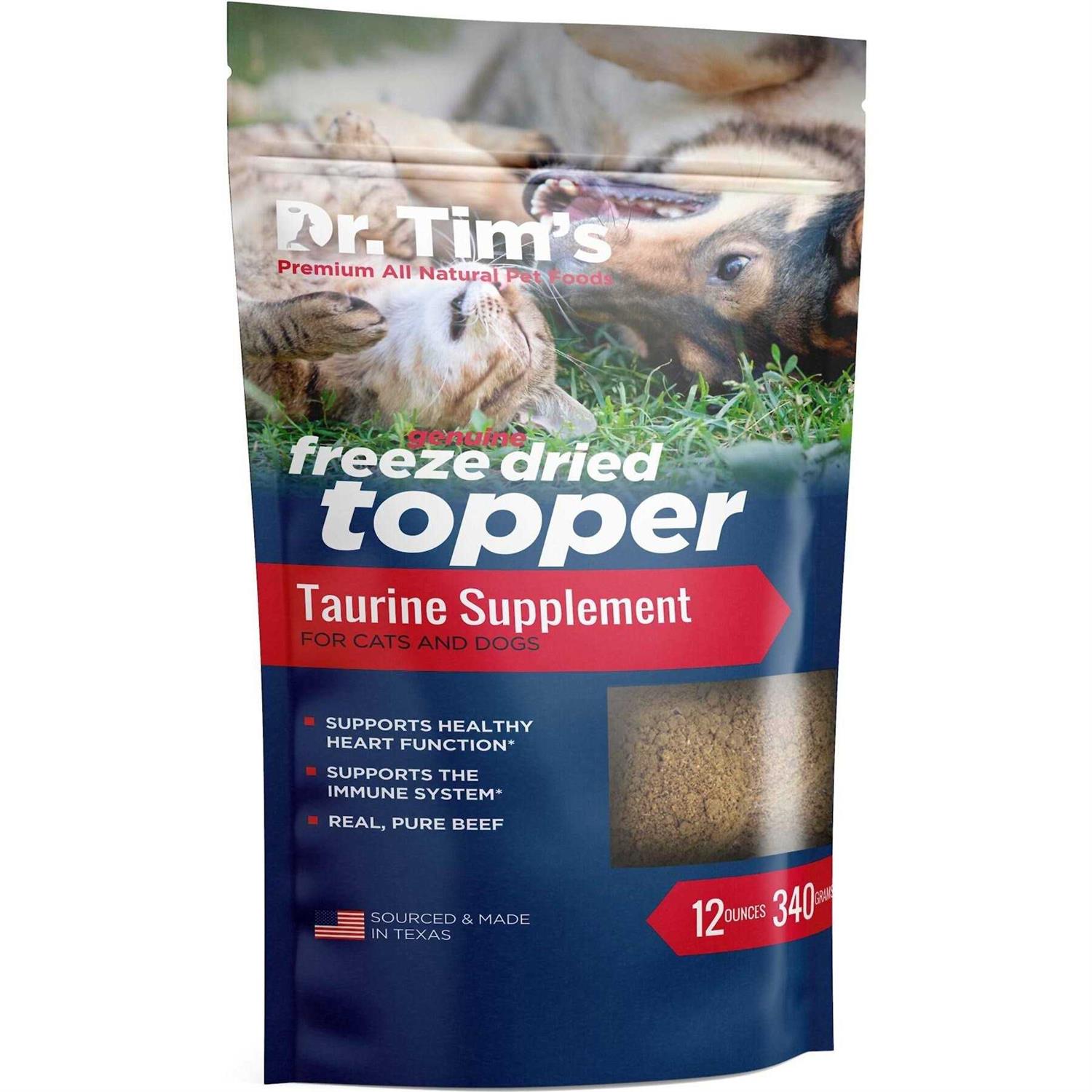 Dr. Tim's Pet Food Freeze Dried Beef Taurine Topper - Pet Supplies online store