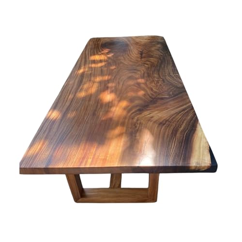 Custom Made Solid Wood Dining Table, Handmade Artistry, Live Edge Family Dining Gaming Table, Suar Wood Table, Acacia Wood Table, Office Table (50x50 inch)