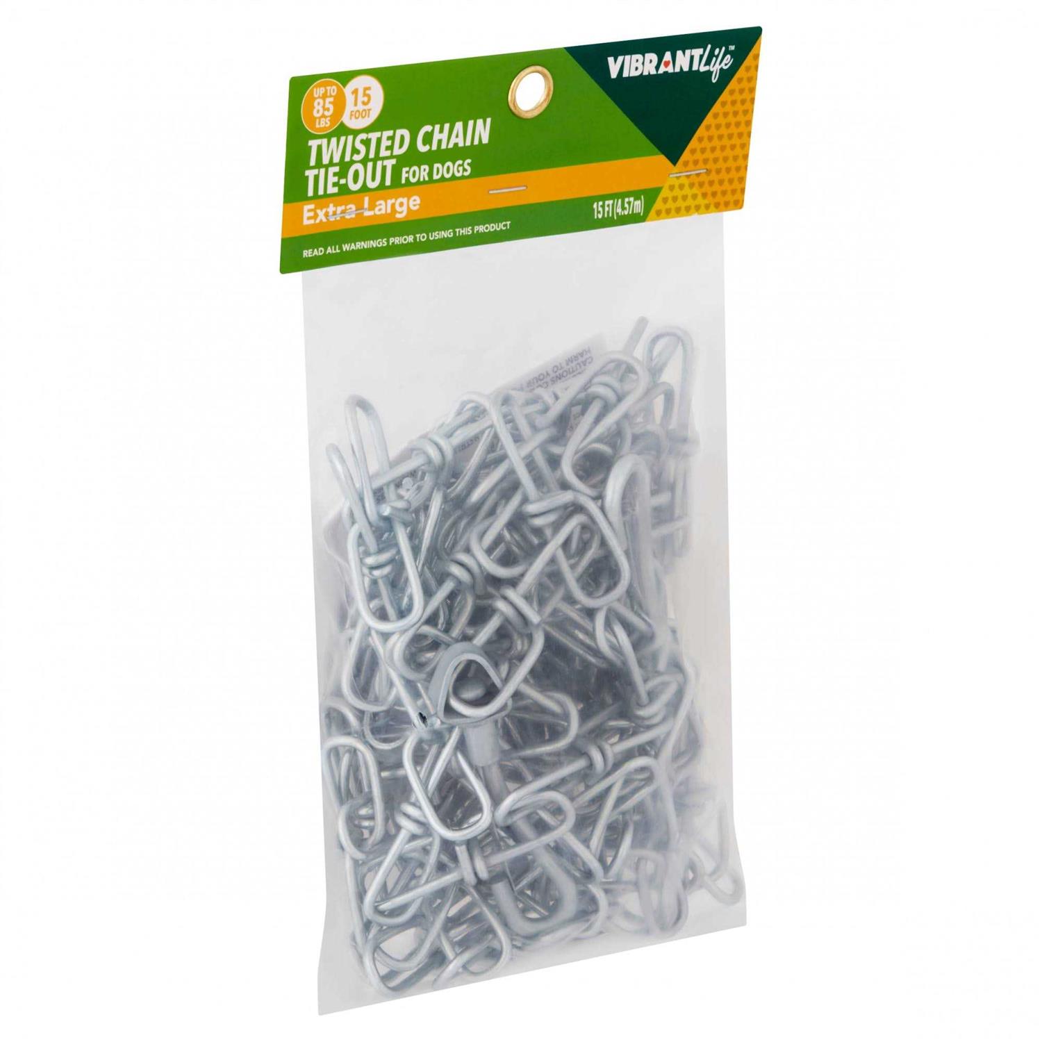 Vibrant Life Twisted Chain Tie-Out for Dogs - Pet Supplies online store