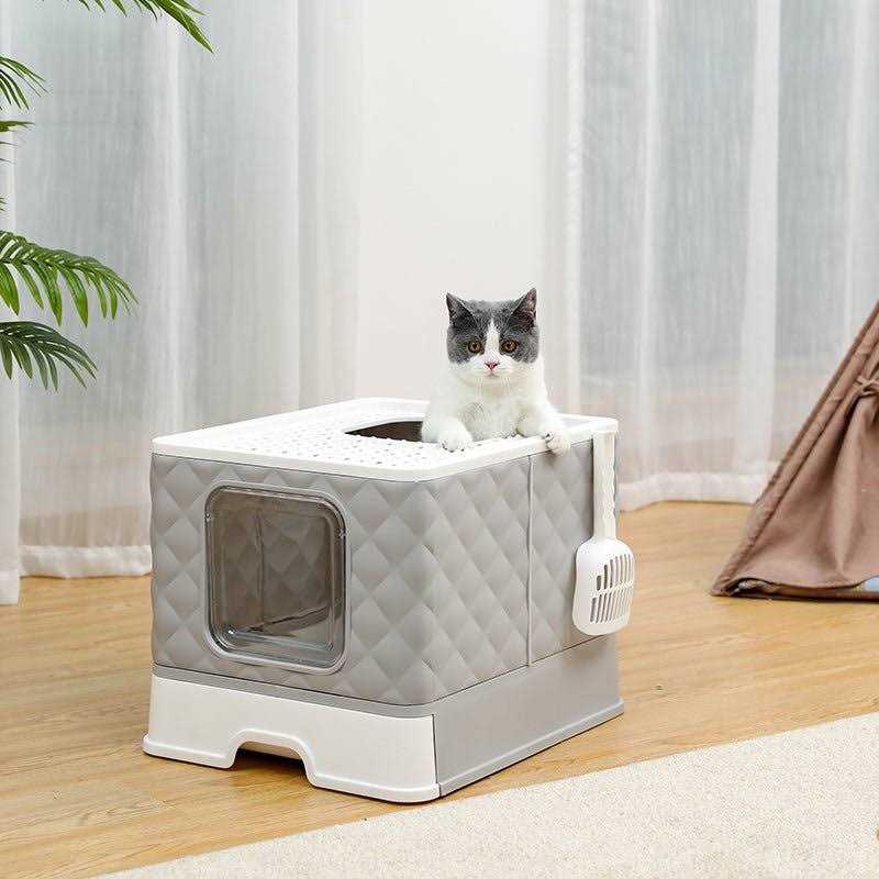 PAWZ Road Enclosed 2 Ways Anti-splash Cat Litter Box - Pet Supplies online store